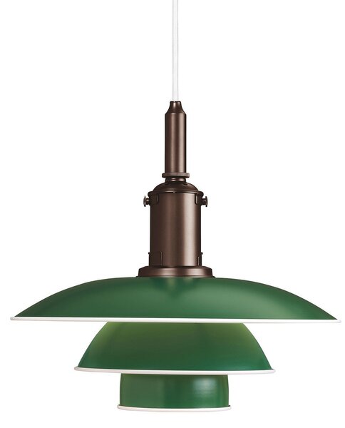 Lampada a sospensione Louis Poulsen, PH 3 1/2-3, dimmerabile, Verde, Soggiorno, Metallo, Design