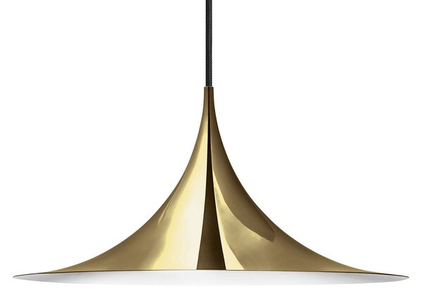 Lampada a sospensione GUBI, Semi, dimmerabile, Dorato / Ottone, Soggiorno, Metallo, Design