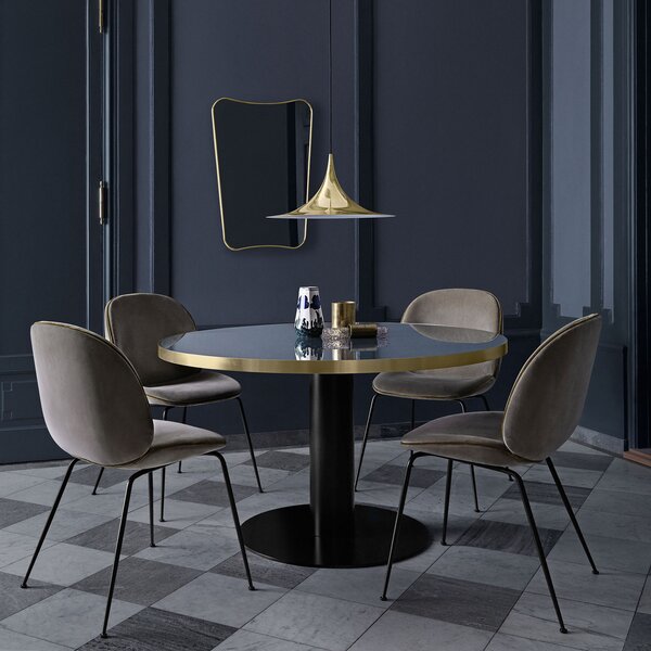 Lampada a sospensione GUBI, Semi, dimmerabile, Dorato / Ottone, Soggiorno, Metallo, Design
