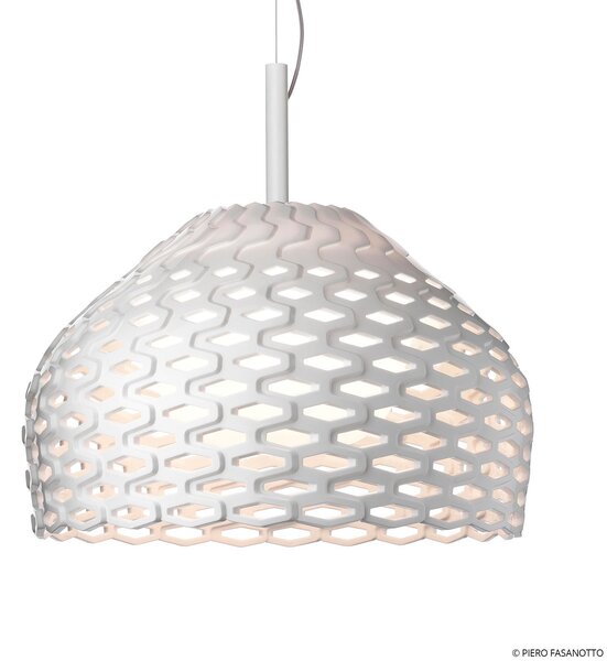 Lampada a sospensione FLOS, Tatou, dimmerabile, Bianco, Soggiorno, Plastica, Design