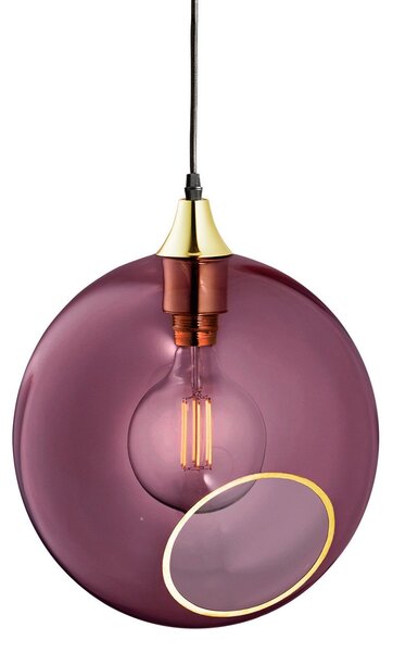 Lampada a sospensione DESIGN BY US, Ballroom XL, dimmerabile, Viola, Soggiorno, Vetro, Design