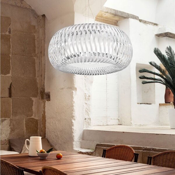 Lampada a sospensione Slamp, Kalatos, dimmerabile, Trasparente, Soggiorno, Plastica, Design