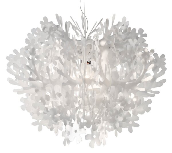 Lampada a sospensione Slamp, FIORELLA, dimmerabile, Bianco, Soggiorno, Plastica, Design