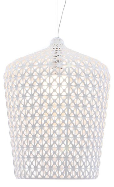 Lampada a sospensione Kartell, Kabuki, Bianco, Soggiorno, Plastica, Design