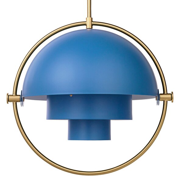 Lampada a sospensione GUBI, Multi-Lite, dimmerabile, Blu, Soggiorno, Metallo, Design