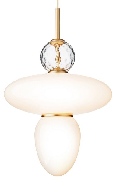Lampada a sospensione Nuura Aps, Rizzatto 43, dimmerabile, Bianco, Soggiorno, Vetro, Design