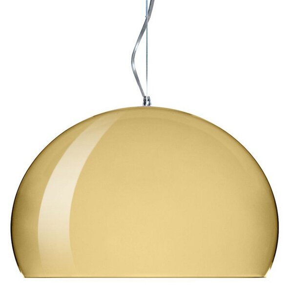 Lampada a sospensione Kartell, Small FL/Y, Dorato / Ottone, Soggiorno, Plastica, Design