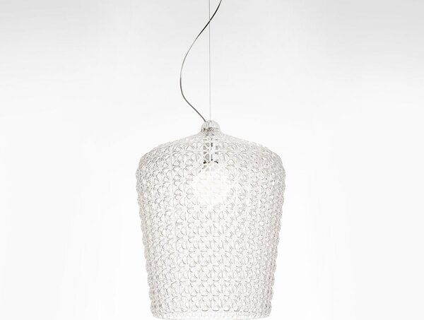 Lampada a sospensione Kartell, Kabuki, Trasparente, Soggiorno, Plastica, Design
