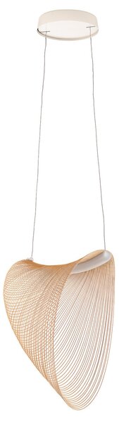 Lampada a sospensione Luceplan, Illan, dimmerabile, Legno, Soggiorno, Legno, Design