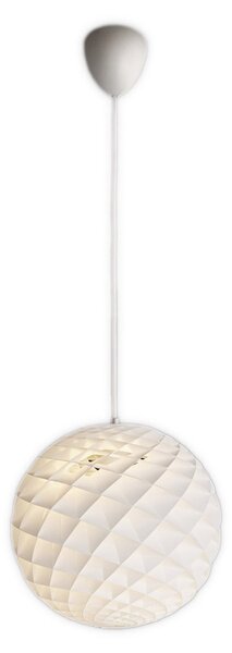 Lampada a sospensione Louis Poulsen, Patera, dimmerabile, Bianco, Soggiorno, Plastica, Design