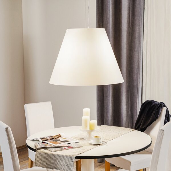 Lampada a sospensione Luceplan, Grande Costanza, Bianco, Soggiorno, Plastica, Design
