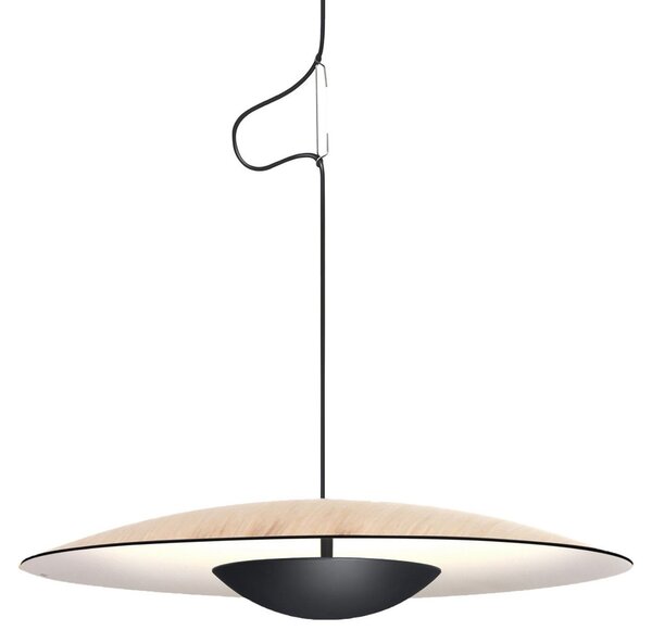 Lampada a sospensione MARSET, Ginger, dimmerabile, Legno, Soggiorno, Legno, Design