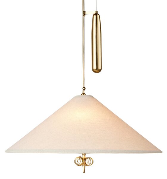 Lampada a sospensione GUBI, A1967, dimmerabile, Bianco, Soggiorno, Tessuto / Tessile, Design