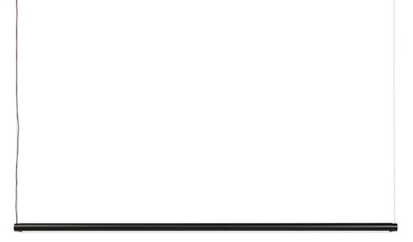 Lampada a sospensione HAY, Factor Linear 1500, dimmerabile, Nero, Cucina, Metallo, Design