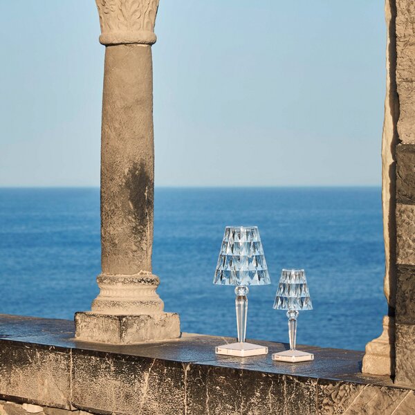 Lampade da esterno Kartell, Battery, Trasparente, Balcone, Plastica, Design