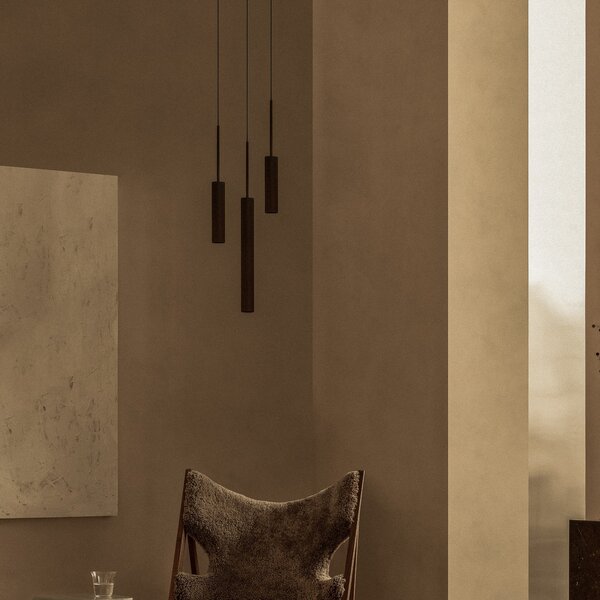 Lampada a sospensione Audo Copenhagen, Tubulaire, dimmerabile, Bronzo / Ottone anticato, Soggiorno, Alluminio, Design
