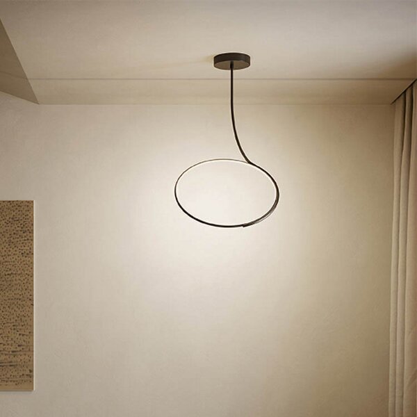 Plafoniera kdln, Poise, dimmerabile, Nero, Soggiorno, Metallo, Design