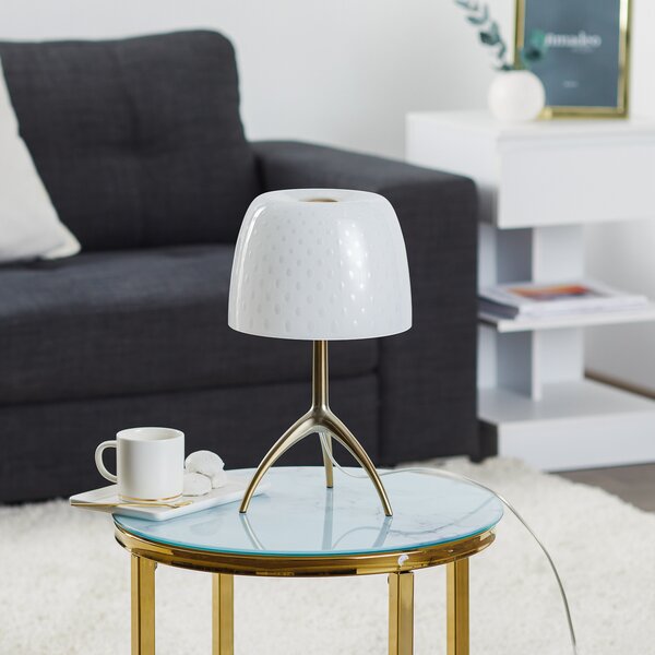 Lampade da tavolo Foscarini, Lumiere, dimmerabile, Bianco, Soggiorno, Vetro, Design