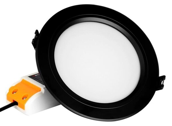 Faro da incasso 9W RGB+CCT IP20 foro Ø110 - 115 mm 120° - Nero