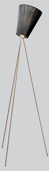 Lampada da terra Northern, Oslo Wood, dimmerabile, Grigio, Soggiorno, Tessuto / Tessile, Design