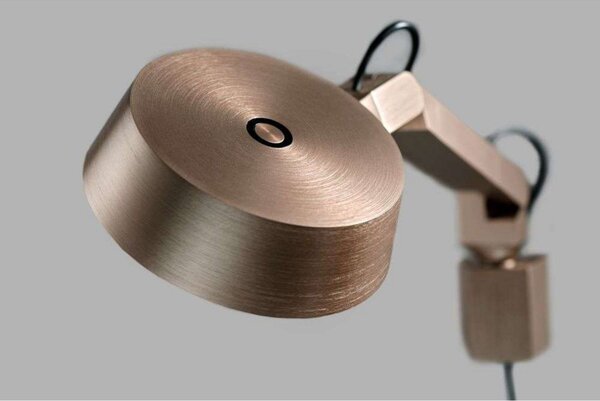 Applique da parete LIGHT-POINT, dimmerabile, Bronzo / Ottone anticato, Soggiorno, Alluminio
