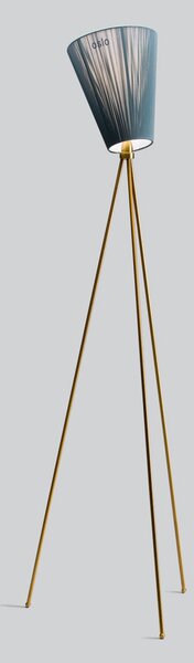 Lampada da terra Northern, Oslo Wood, dimmerabile, Dorato / Ottone, Soggiorno, Tessuto / Tessile, Design
