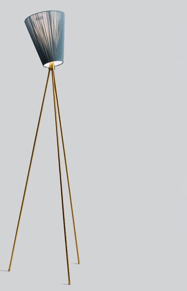 Lampada da terra Northern, Oslo Wood, dimmerabile, Dorato / Ottone, Soggiorno, Tessuto / Tessile, Design