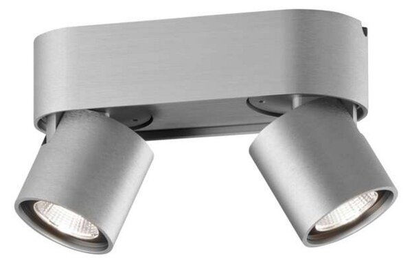 Plafoniera LIGHT-POINT, dimmerabile, Metallizzato, Soggiorno, Alluminio