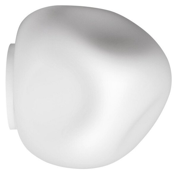 Plafoniera Foscarini, Hoba Media, dimmerabile, Bianco, Soggiorno, Vetro, Design