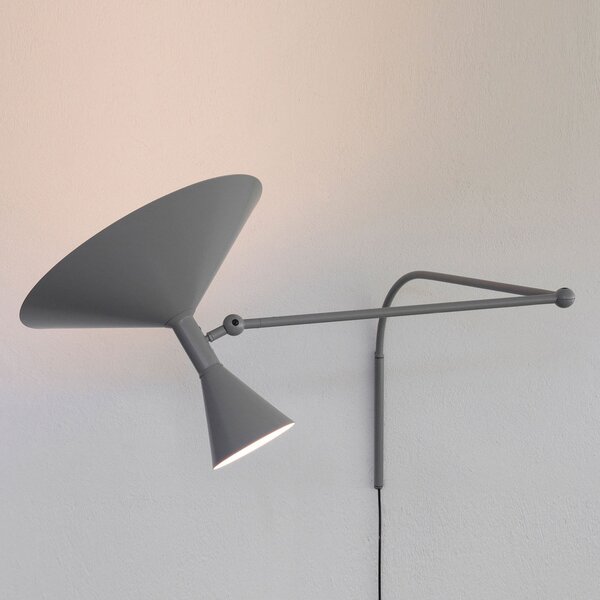 Applique da parete Nemo Lighting, Lampe de Marseille, Grigio, Soggiorno, Metallo