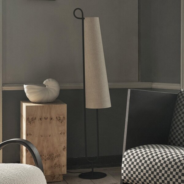 Lampada da terra ferm LIVING, Ancora, Nero, Soggiorno, Metallo, Design