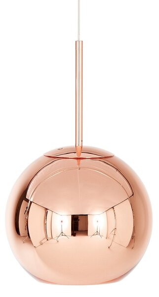 Lampada a sospensione Tom Dixon, Copper Round, dimmerabile, Rame, Soggiorno, Plastica, Design