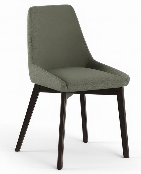 Sedia Imbottita , telaio in Legno Massello di Noce Modello VERA Dimensioni 62x49,8x h 87 cm colore colore Verde