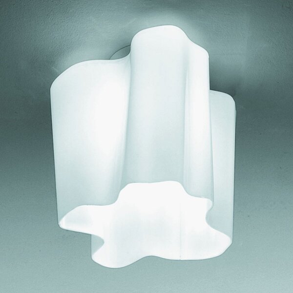Plafoniera Artemide, Logico, dimmerabile, Bianco, Soggiorno, Vetro, Design