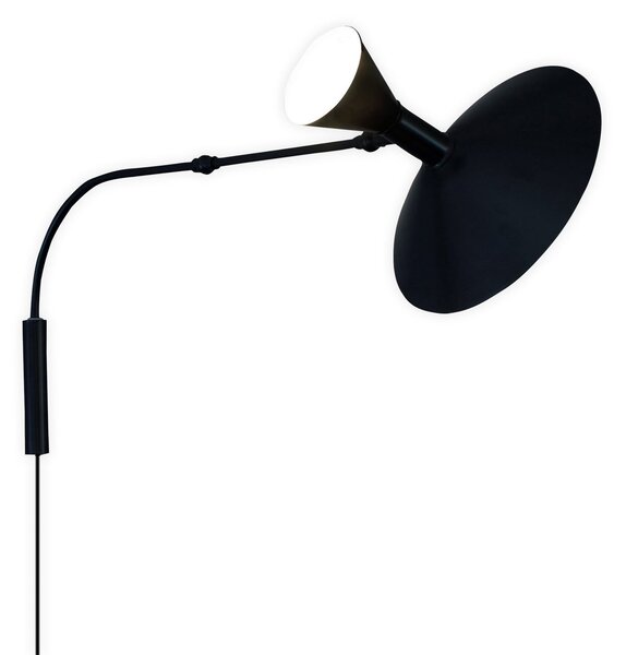 Applique da parete Nemo Lighting, Lampe de Marseille, Nero, Soggiorno, Metallo
