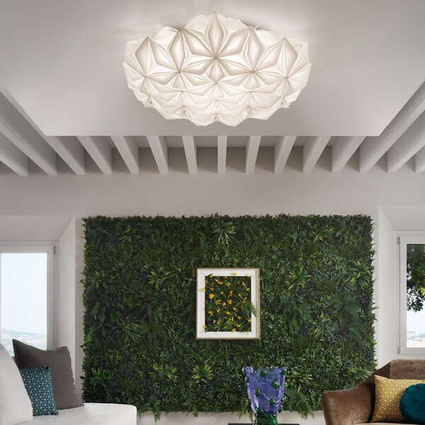Plafoniera Slamp, La Vie, dimmerabile, Bianco, Soggiorno, Plastica, Design