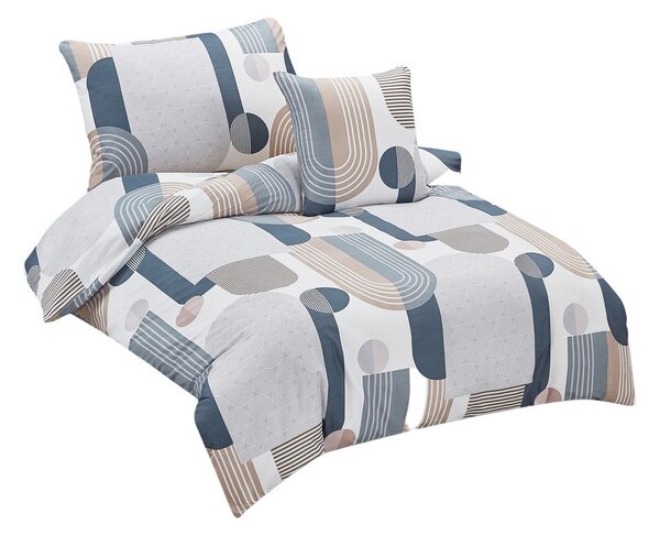 Set copripiumino e federa in microsatinato per letto singolo 3 pezzi 140x200 cm Beryl – My House