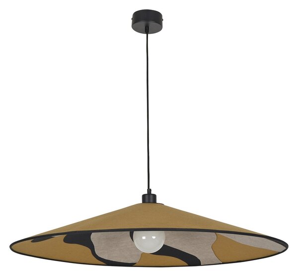 Lampada a sospensione MARKET SET, Sonia Laudet, dimmerabile, Giallo, Soggiorno, Tessuto / Tessile, Design