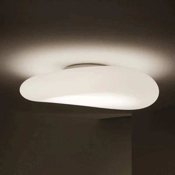 Stilnovo Plafoniera di design Mr. Magoo, dimmerabile, Bianco / Opale, Soggiorno / Sala da pranzo, Plastica, Design, Plafoniera