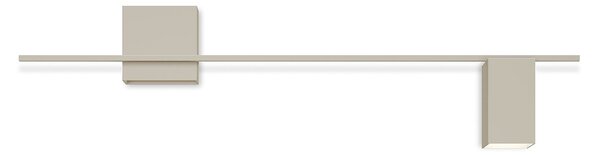 Applique da parete Vibia, Structural, dimmerabile, Grigio, Soggiorno, Metallo, Moderno