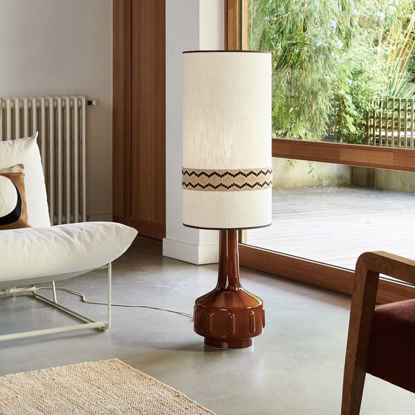 Lampada da terra MARKET SET, Jimmy, Marrone / Ruggine, Soggiorno, Ceramica
