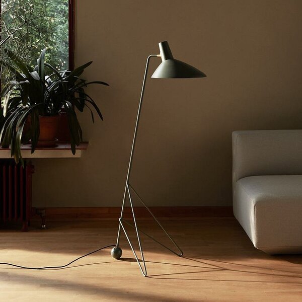 Lampada da terra &Tradition, Tripod HM8, Nero, Soggiorno, Alluminio