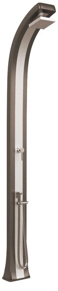 Doccia da Giardino Miscelatore e Doccetta Arkema Spring Plus Fascia Inox Dove Grey