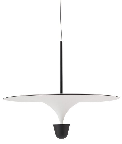 Lampada a sospensione New Works, Kantarell, dimmerabile, Bianco, Sala da pranzo, Metallo, Design