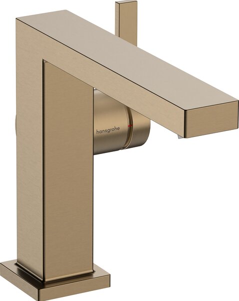 Hansgrohe Tecturis E Fine Mitigeur monocommandé pour lavabo 110, saillie 155mm, sans garniture de vidage, CoolStart, EcoSmart+, 73021140, 73021140