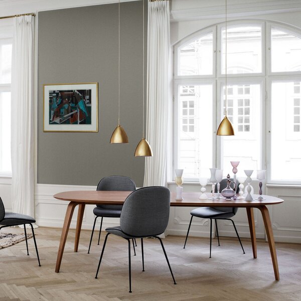 Lampada a sospensione GUBI, Bestlite, dimmerabile, Dorato / Ottone, Soggiorno, Metallo, Design