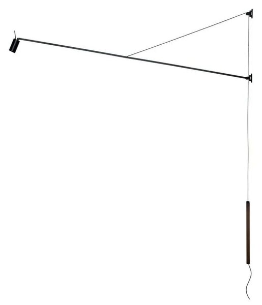 Swan Applique da Parete 2700K Nero Opaco - Nemo Lighting