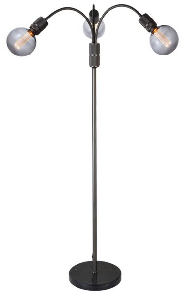 Lampada da terra Halo Design, Nero, Soggiorno, Metallo
