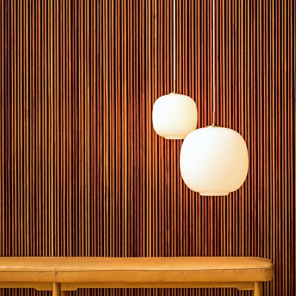 Lampada a sospensione Louis Poulsen, VL45 Radiohus, dimmerabile, Bianco, Soggiorno, Vetro, Design