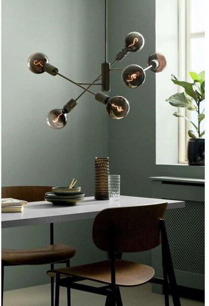 Lampada a sospensione Halo Design, Nero, Sala da pranzo, Metallo